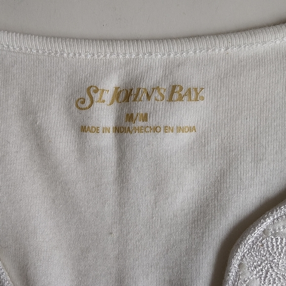St John's Bay cool white short-sleeved top | M - Picture 6 of 6